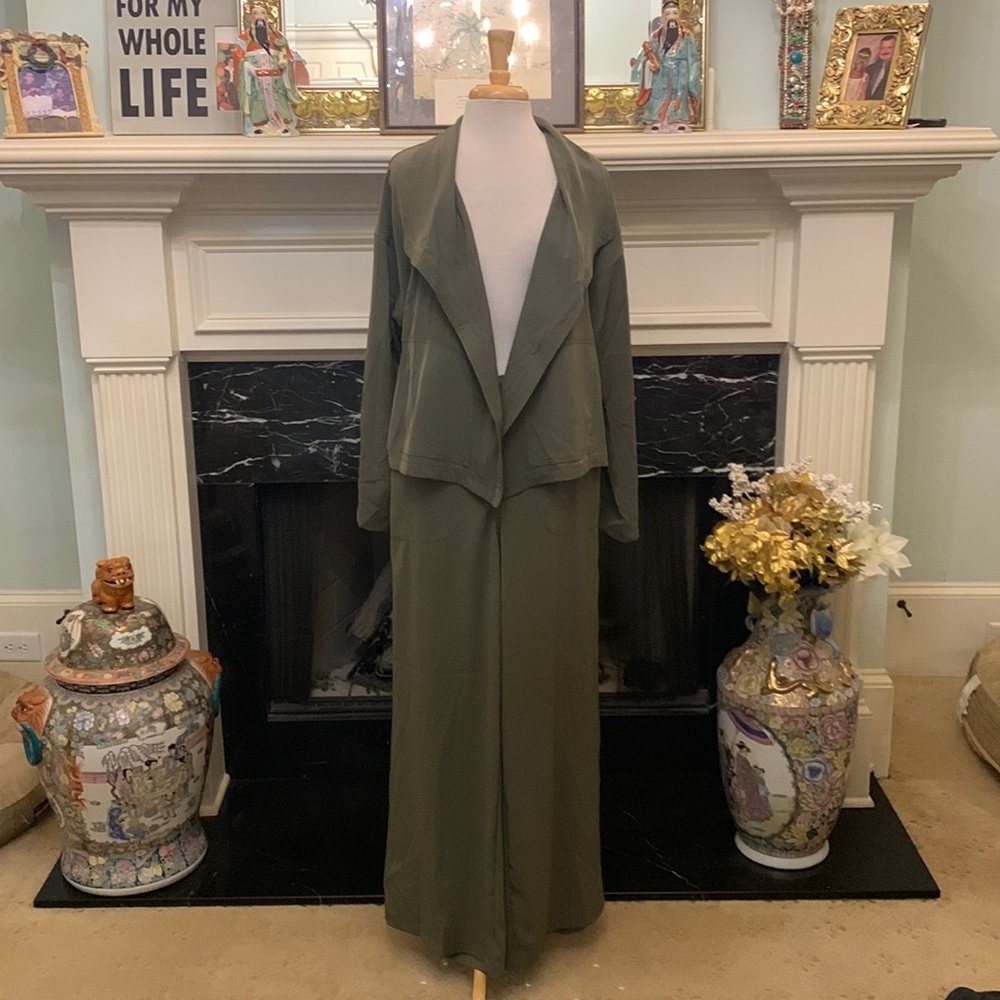 NWT’s “Max Studio” olive drab pants and jacket - Picture 1 of 11